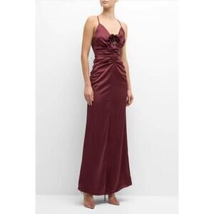 NEW RAMY BROOK lena gown in red